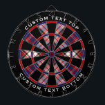 Cible De Fléchettes Clan MacFarlane robe Tartan<br><div class="desc">Clan MacFarlane traditionnel écossais aux couleurs modernes. Motif sans couture. Deux zones de texte personnalisées sur l'anneau extérieur.</div>