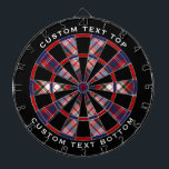 Cible De Fléchettes Clan MacFarlane robe Tartan<br><div class="desc">Clan MacFarlane traditionnel écossais aux couleurs modernes. Motif sans couture. Deux zones de texte personnalisées sur l'anneau extérieur.</div>
