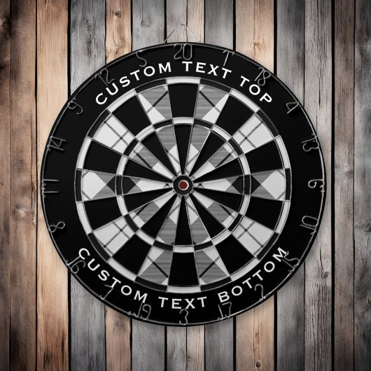 Cible De Fléchettes Clan MacFarlane Tartan noir et blanc