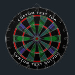 Cible De Fléchettes Clan Sinclair Chasse Tartan<br><div class="desc">Clan Sinclair chasse tartan aux couleurs modernes. Motif sans couture. Deux zones de texte personnalisées sur l'anneau extérieur.</div>