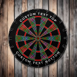 Cible De Fléchettes Clan Wilson Modern Tartan<br><div class="desc">Clan Wilson tartan traditionnel aux couleurs modernes. Motif sans couture. Deux zones de texte personnalisées sur l'anneau extérieur.</div>