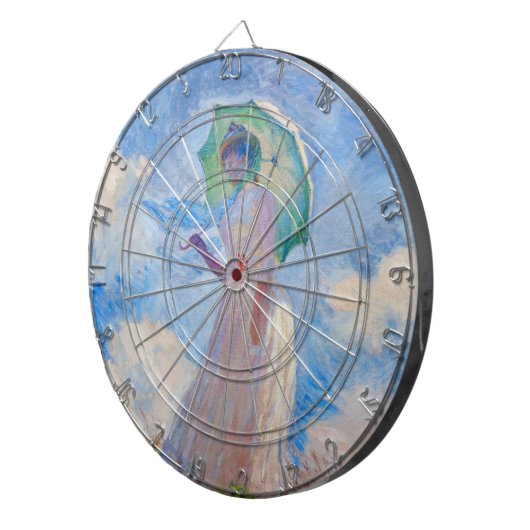 Cible De Fléchettes Claude Monet - Femme avec Parasol face à gauche (Devant droit)