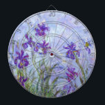 Cible De Fléchettes Claude Monet - Lilac Irises / Iris Mauves<br><div class="desc">Lilac Irises / Iris Mauves - Claude Monet, 1914-1917</div>