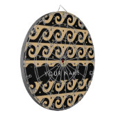 Cible De Fléchettes Clé de méandre grecque, Clé de vague, Brown, Votre (Devant gauche)