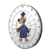 Cible De Fléchettes Clipart de graduation de chien (Devant droit)