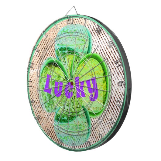 Cible De Fléchettes Clou vert Lucky (Devant droit)