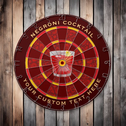 Cible De Fléchettes Cocktail Negroni