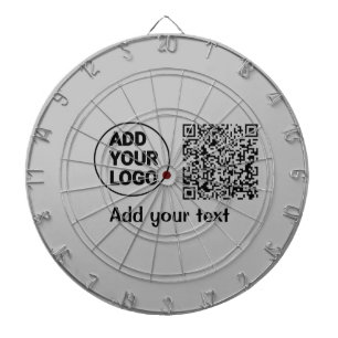 Cible De Fléchettes Code qr simple minimaliste ajouter logo nom du cod