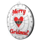 Cible De Fléchettes Coeur de père Noël (Devant droit)