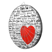 Cible De Fléchettes coeur je t'aime (Devant droit)