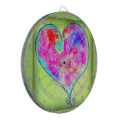 Cible De Fléchettes coeur rose tourbillonnant (Devant gauche)