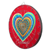 Cible De Fléchettes Coeur valentin multicolore Thunder_Cove (Devant droit)