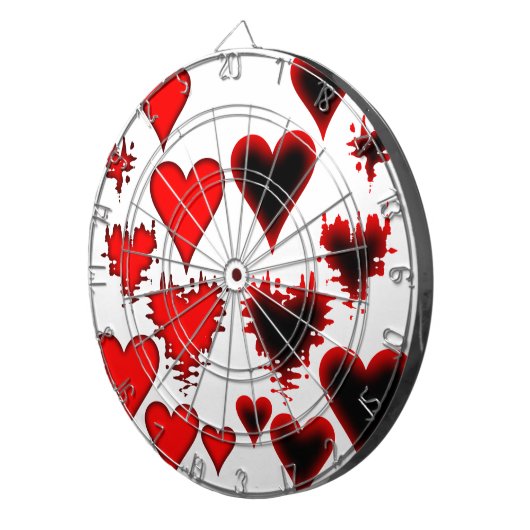 Cible De Fléchettes Coeurs (Devant droit)