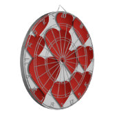 Cible De Fléchettes Coeurs d'amour rouges (Devant gauche)