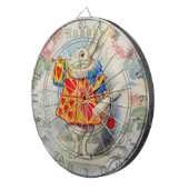 Cible De Fléchettes Coeurs de lapin blanc Alice Classic (Devant droit)