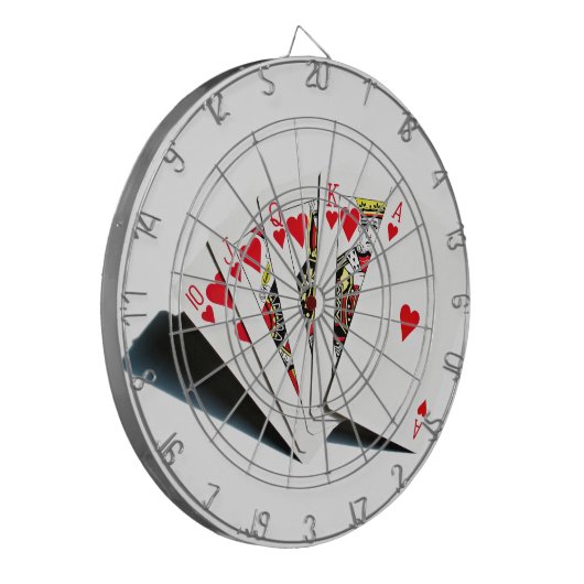 Cible De Fléchettes Coeurs Royal Flush (Devant gauche)