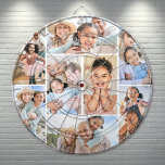 Cible De Fléchettes Collage photo Simple et élégant<br><div class="desc">Cette carte de fléchettes personnalisées est dotée d'un simple collage de 8 photos, ce qui en fait un souvenir amusant et significatif pour toutes les occasions. Chaque emplacement photo vous permet de présenter des souvenirs préférés, que ce soit des moments de famille, des photos de vacances, des amis, des animaux...</div>