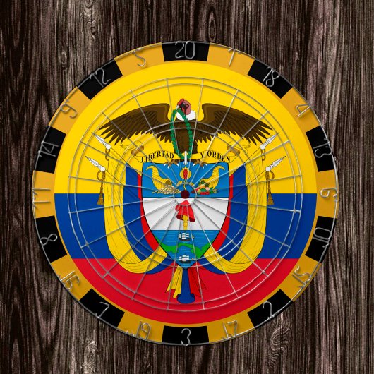 Cible De Fléchettes Colombie Dartboard & Drapeau fléchettes / jeu