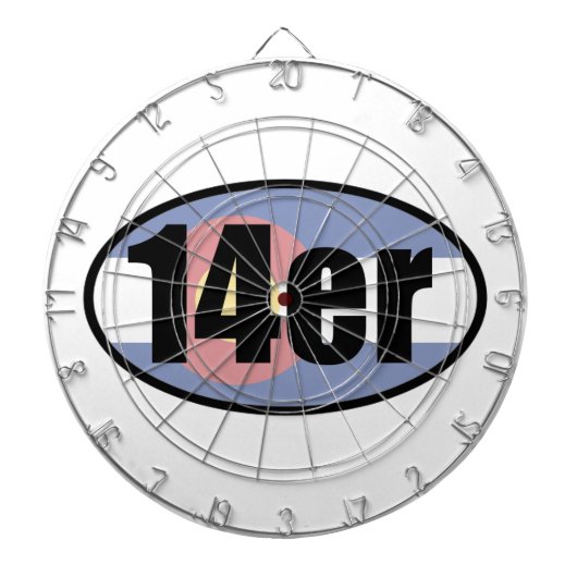 Cible De Fléchettes Colorado 14ers (Devant)