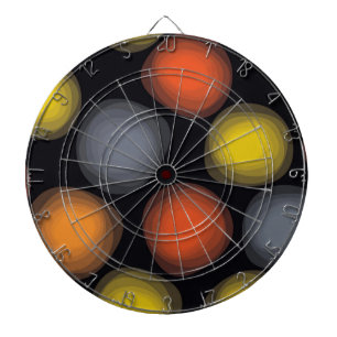 Cible De Fléchettes Coloré, cool, moderne, tendance abstraction fleur