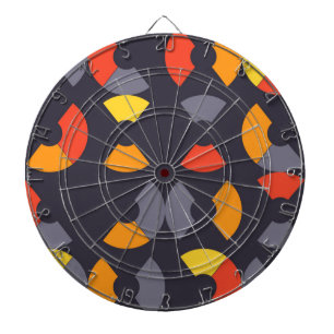 Cible De Fléchettes Coloré, cool, tendance, moderne, art circulaire ur