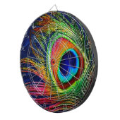 Cible De Fléchettes Colorful Peacock Feather (Devant droit)