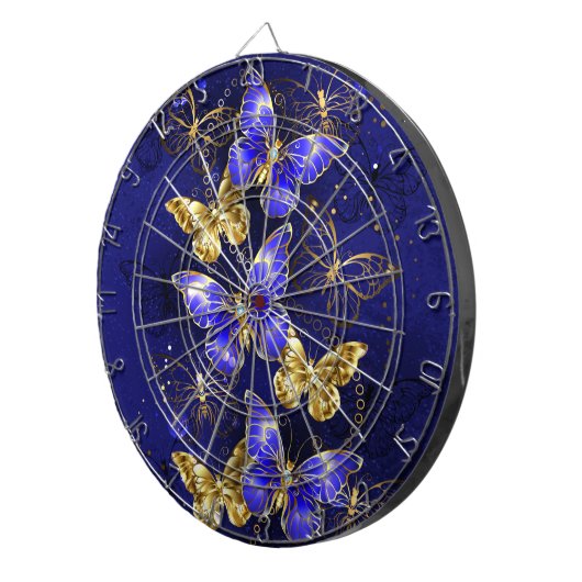 Cible De Fléchettes Composition avec papillons Sapphire (Devant droit)