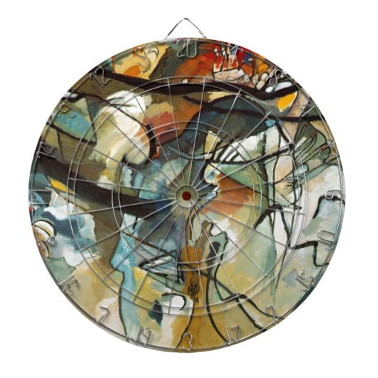 Cible De Fléchettes Composition Kandinsky V Peinture Abstraite (Devant)