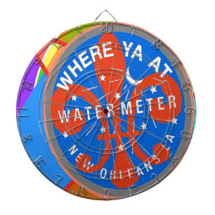Cible De Fléchettes Compteur d'eau Abstrait Nouvelle-Orléans