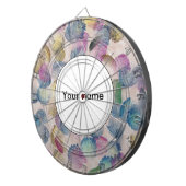 Cible De Fléchettes Conception abstraite des traits de brosse (Devant droit)