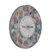 Cible De Fléchettes Conception abstraite des traits de brosse (Devant gauche)