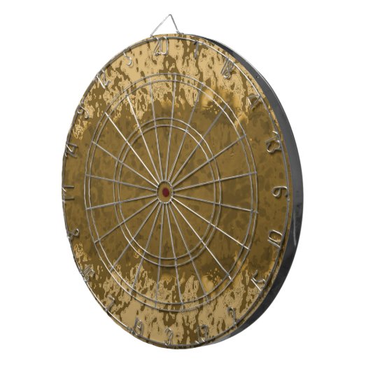 Cible De Fléchettes Conception abstraite du pays rustique en soie (Devant droit)