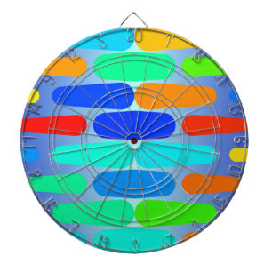 Cible De Fléchettes Conception colorée d'abrégé sur formes