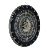 Cible De Fléchettes Conception cosmique de lune et d'étoiles de Sun (Devant gauche)