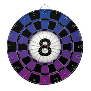 Cible De Fléchettes Conception de billard Boule 8 - Ombré bleu violet