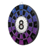 Cible De Fléchettes Conception de billard Boule 8 - Ombré bleu violet (Devant droit)