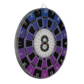 Cible De Fléchettes Conception de billard Boule 8 - Ombré bleu violet (Devant gauche)