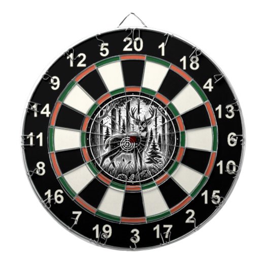 Cible De Fléchettes Conception de la forêt de cerfs (Devant)