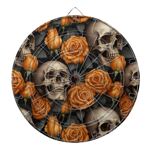 Cible De Fléchettes Conception de la série A Skull and Roses 11 (Devant)