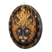 Cible De Fléchettes Conception de Mandala de chat de feu mystique (Devant droit)