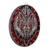 Cible De Fléchettes Conception de totem tribal Haida de loup (Devant gauche)