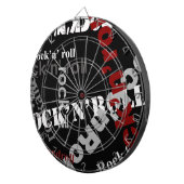 Cible De Fléchettes conception de typographie rock & roll (Devant droit)