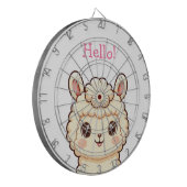 Cible De Fléchettes Conception d'illustration de lama mignon (Devant gauche)
