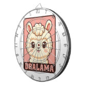 Cible De Fléchettes Conception d'illustration de lama mignon (Devant droit)