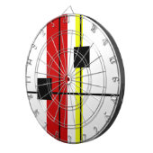 Cible De Fléchettes Conception géométrique (Devant droit)