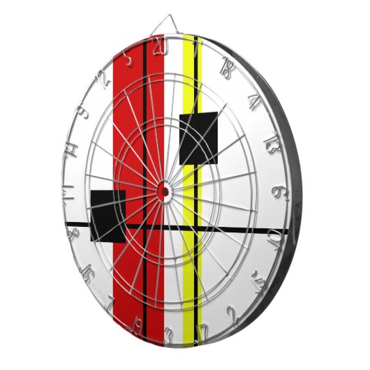 Cible De Fléchettes Conception géométrique (Devant droit)