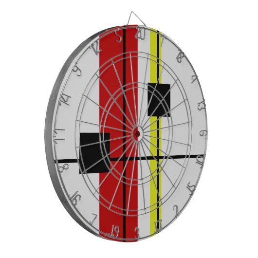 Cible De Fléchettes Conception géométrique (Devant gauche)