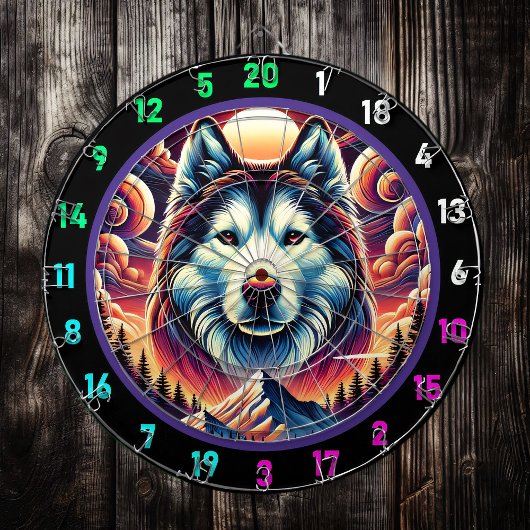 Cible De Fléchettes Conception murale de Husky Vista