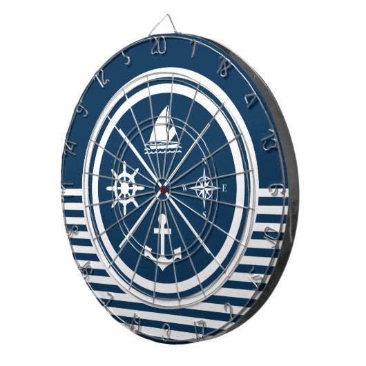 Cible De Fléchettes Conception thématique marine (Devant droit)
