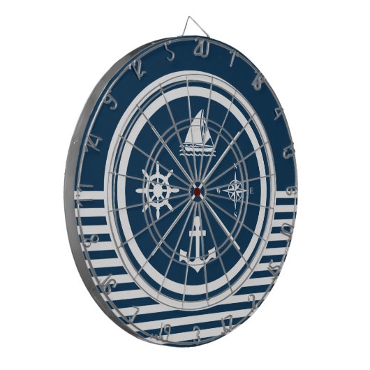 Cible De Fléchettes Conception thématique marine (Devant gauche)